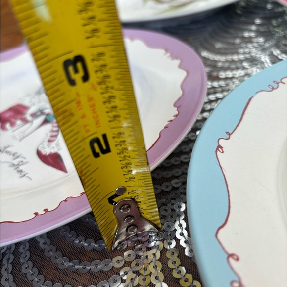 Rosanna holiday shoe Christmas themed salad/desert plates set of 4 - Picture 8 of 9